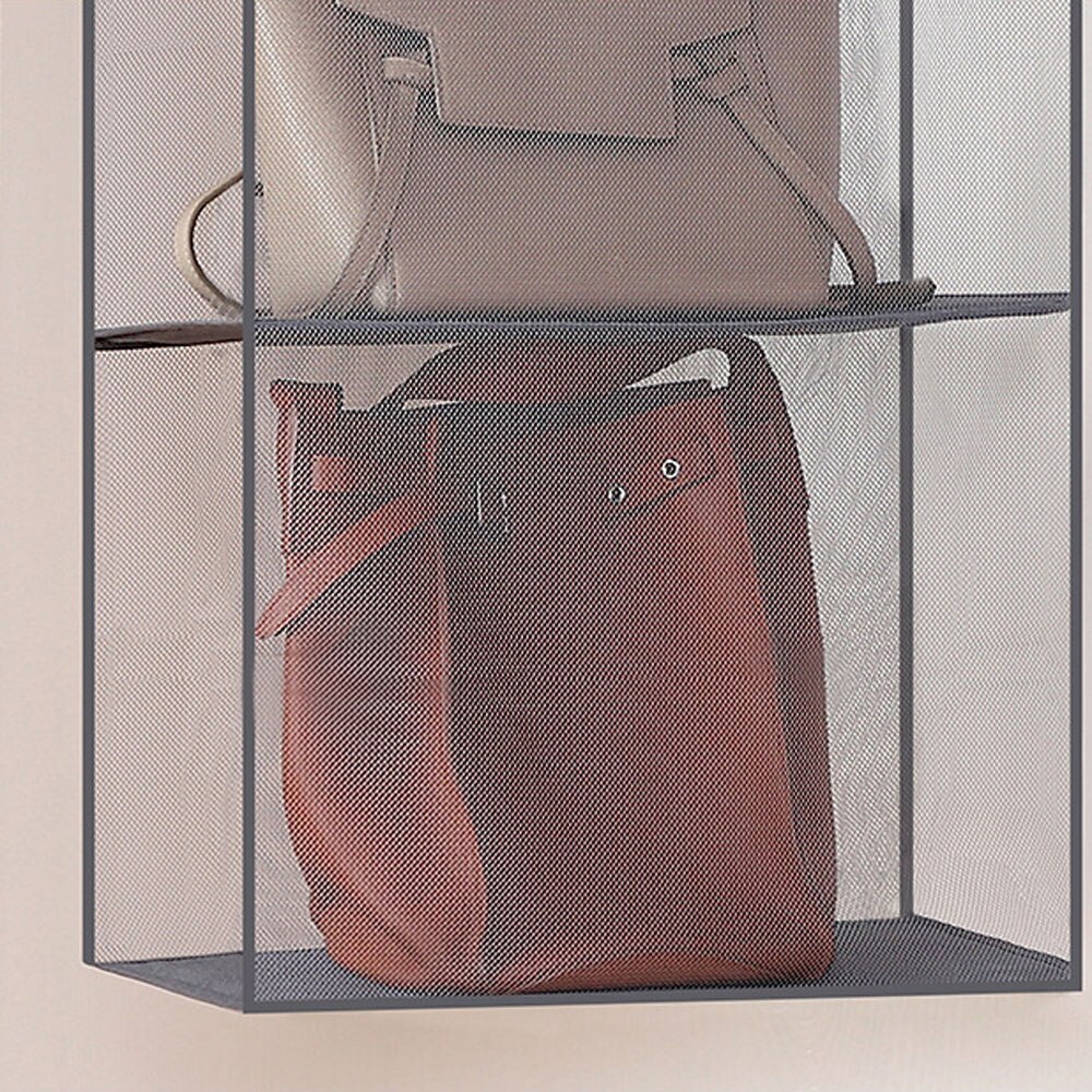 Multi Layers Transparent Hanging Handbag Wardrobe Closet Dust-Proof Storage Case Wallet Big Tote Bag Clothes Organizer