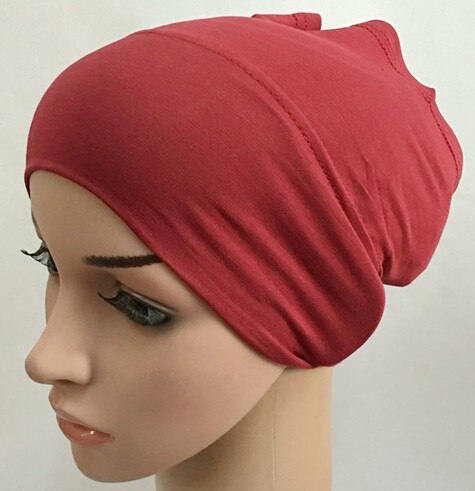 Gorros de algodón a la , Hijab musulmán, interior, islámico, debajo de la bufanda, 11 colores disponibles