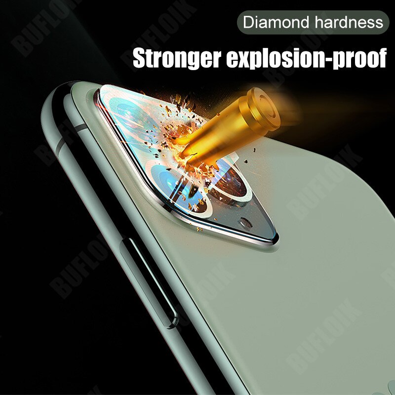 3Pcs Camera Bescherming Glas Voor Iphone 11 12 Mini Pro Max X Xr Xs Max Screen Protector Voor Iphone 11 Pro 7 8 Plus Se Lens Glas