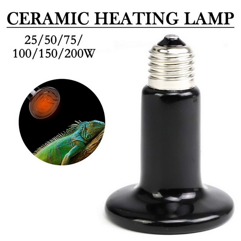 Far Infrared Pet Heating Lamp Ceramic 220V Pet Heating Lamp Light Bulb Pet Brooder Chickens Reptile Lamp 25W 50W 75W 100W