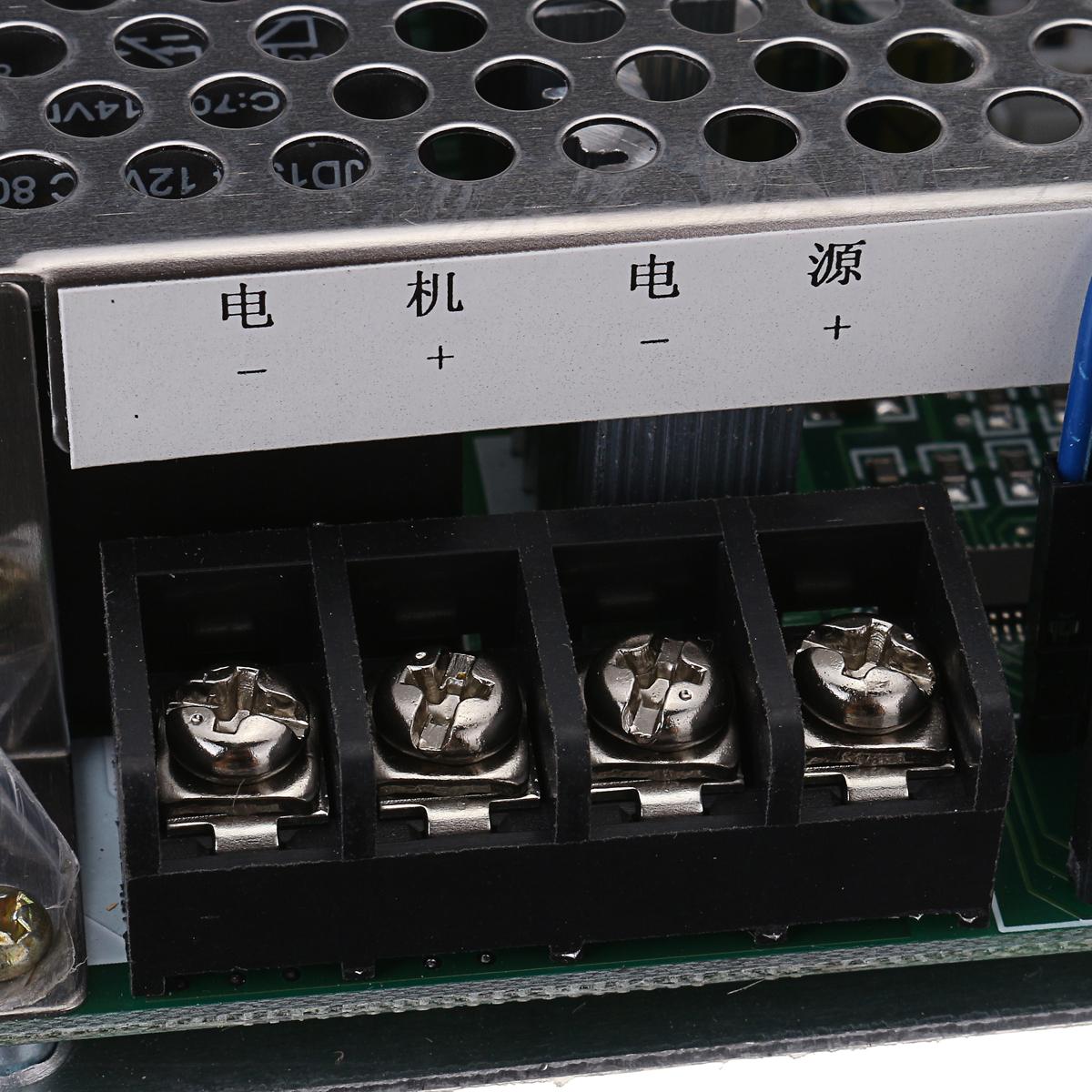 DC10-50V 60A 3000W controlador de velocidad de Motor de CC Reversible PWM Control 12V 24V 36V 48V pantalla Digital de freno de retroceso