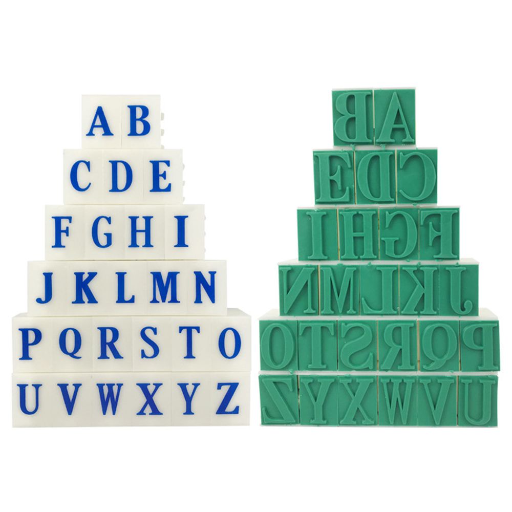 Mini DIY Paper Work Diary Album Wedding Letter Alphabet Stamp Digital Number Symbol Seal Chapter Combination Ink Print: 1