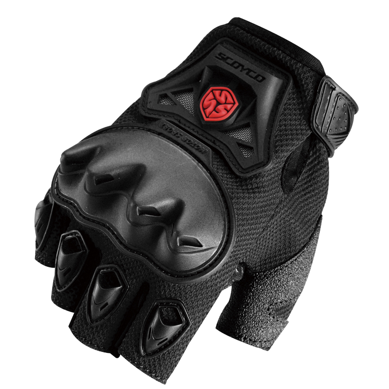 SCOYCO Motorcycle Gloves Breathable Guantes Moto Gloves Motorbike Gloves Touch Function Motocross Off-Road Summer Racing Gloves: MC29D Black / XL