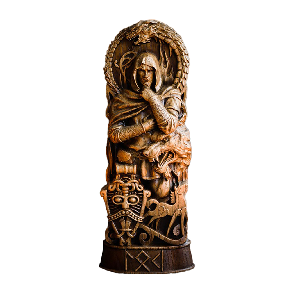 Freyja Statue Norse Gods Carving Altar Heathen Asatru Viking God Goddes Sculpture Scandinavian Pantheon Resin Ornaments