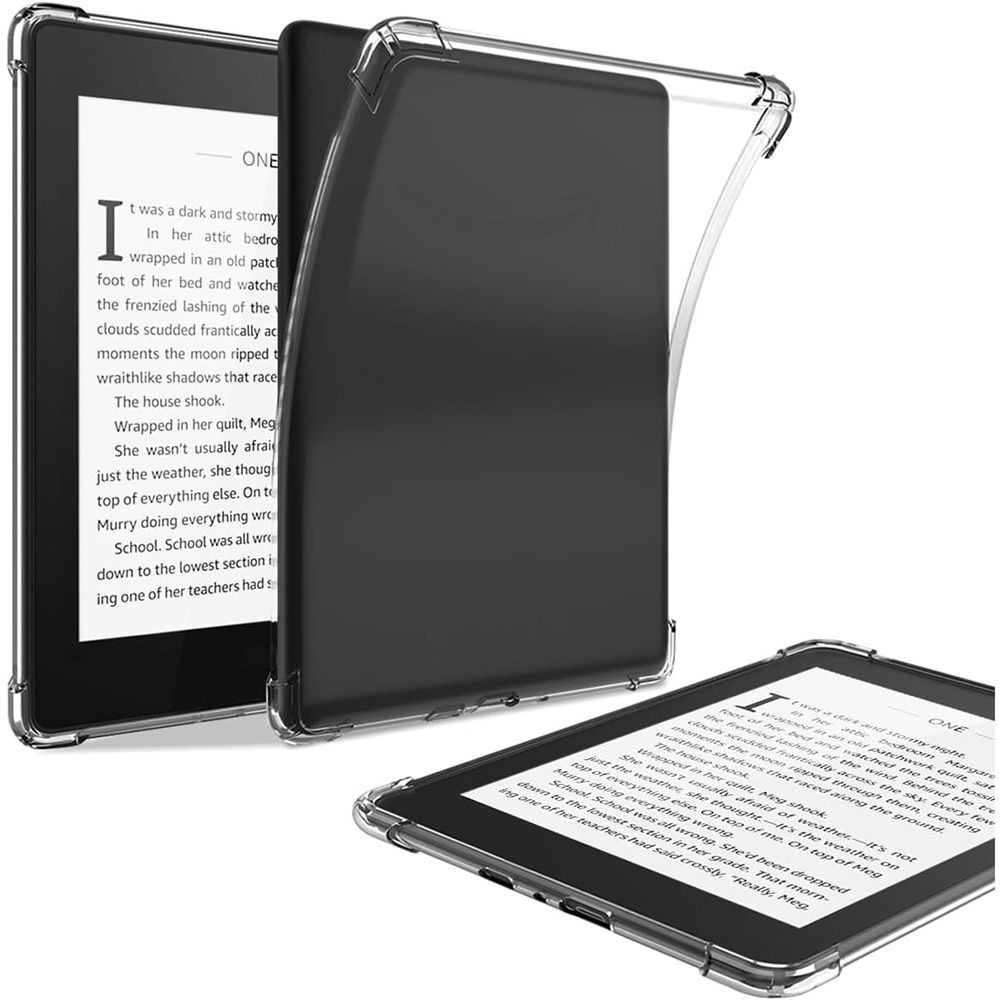 11/12e generatie e-Reader Case 6 6.8 7 inch C2V2L3 Achterkant Schokbestendig Transparant voor Kindle Paperwhite 1/2/3/4/5 Colorsoft 2024: Blauw