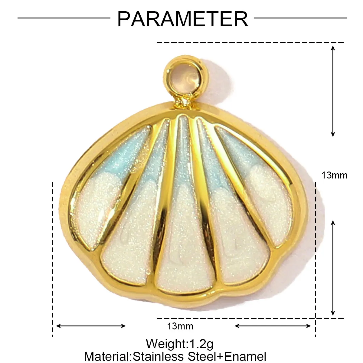 3 teile/los Edelstahl Fisch Knochen Meerjungfrau Schwanz Armbinde DIY Charme Frauen Hülse Krabben Conch Halskette Anhänger Herz Liebe Schmuck: Rhodiniert