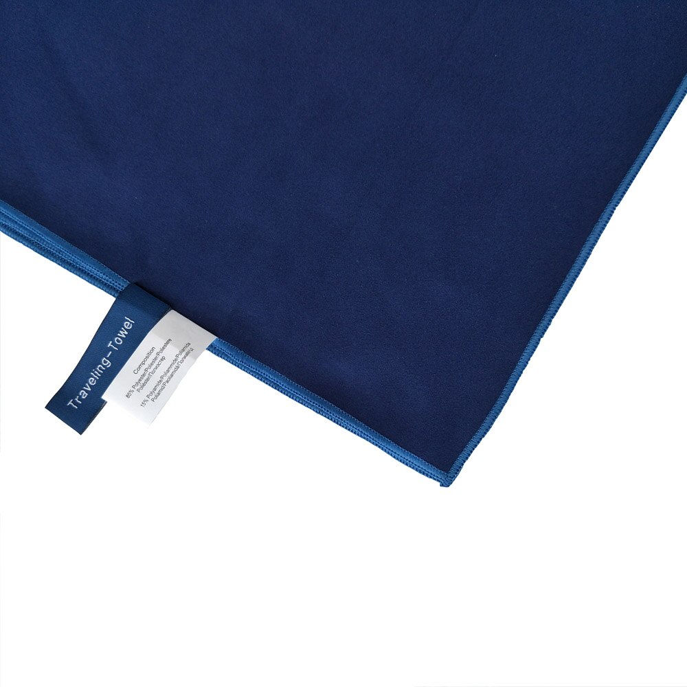 Zipsoft merke gym håndkle 75 x 135cm sportsbad strand mikrofiber stoffer teppe fotturer camping svømming reise: Marineblå / 75 x 135cm