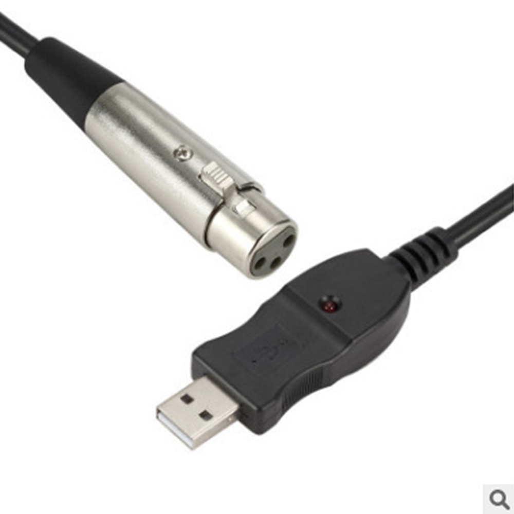 USB to XLR microphone cable USB to XLR usb microphones recording cable USB microphone cable 3 meters