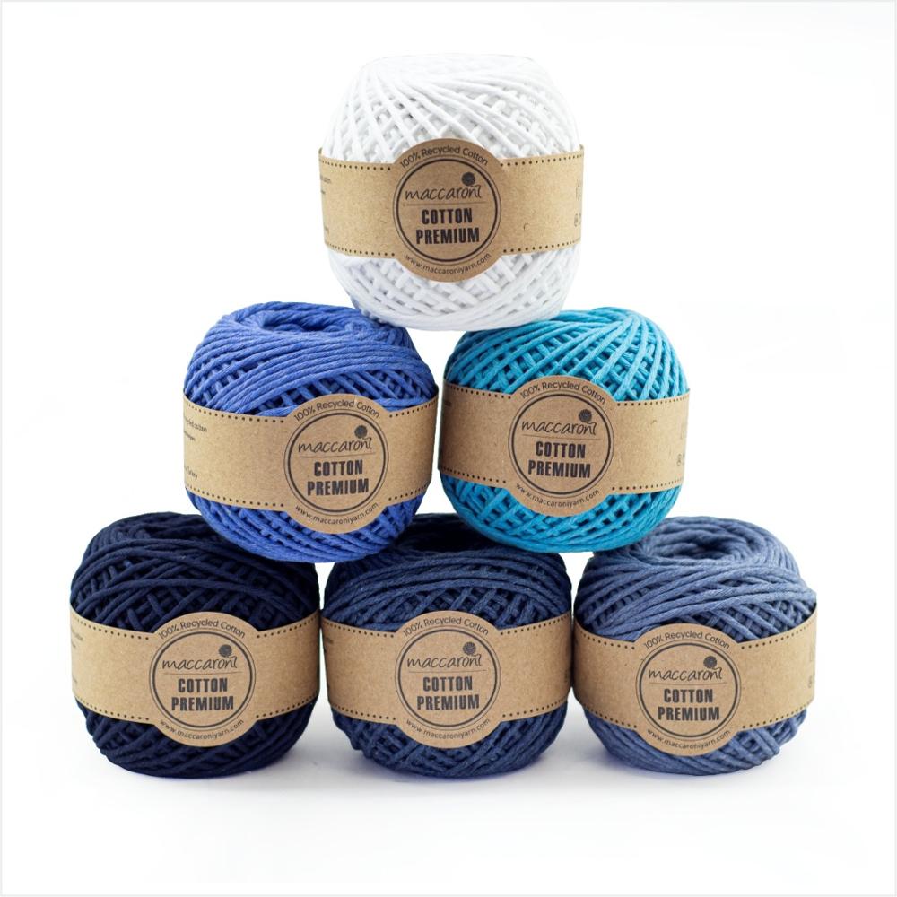 Macaroni bomuld premium macrame garn enkelt snoet 1 mm
