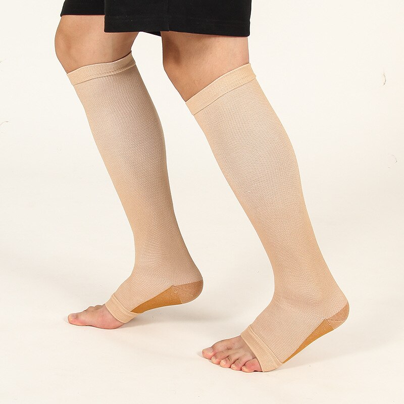 Compression Stockings Pressure Nylon Varicose Vein Stocking Stretch Pressure Circulation Stock Compression Stockings Varicose: Pink