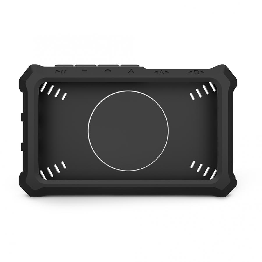 DS213 Nero mini Oscilloscopio Custodia in silicone Borsette con 1 pz Supporto Ad Anello oscilloscopio digitale kit Nero