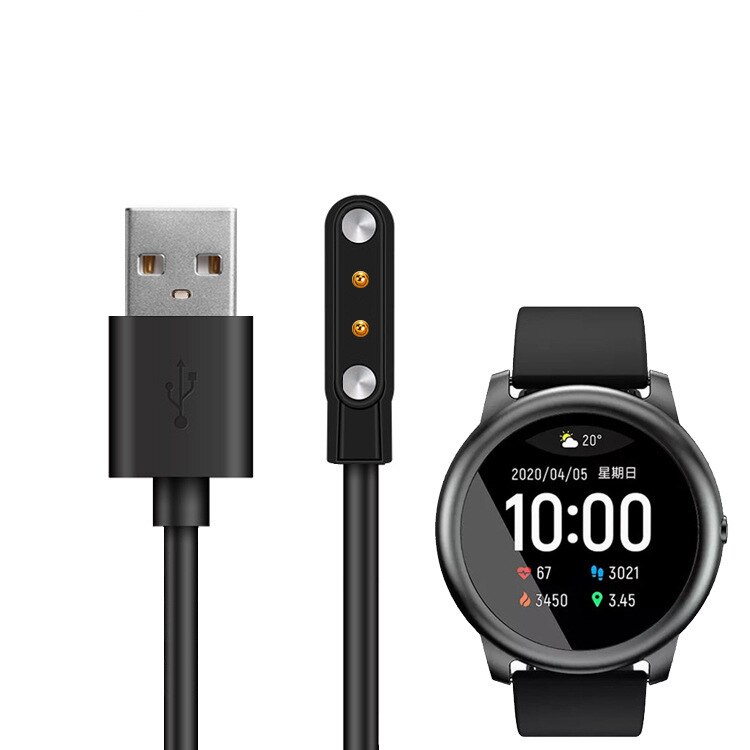 Smart Watch Dock cargador adaptador USB Cable de carga Cable Base Cable para Xiaomi Haylou Solar LS05 Smart Watch accesorios de carga