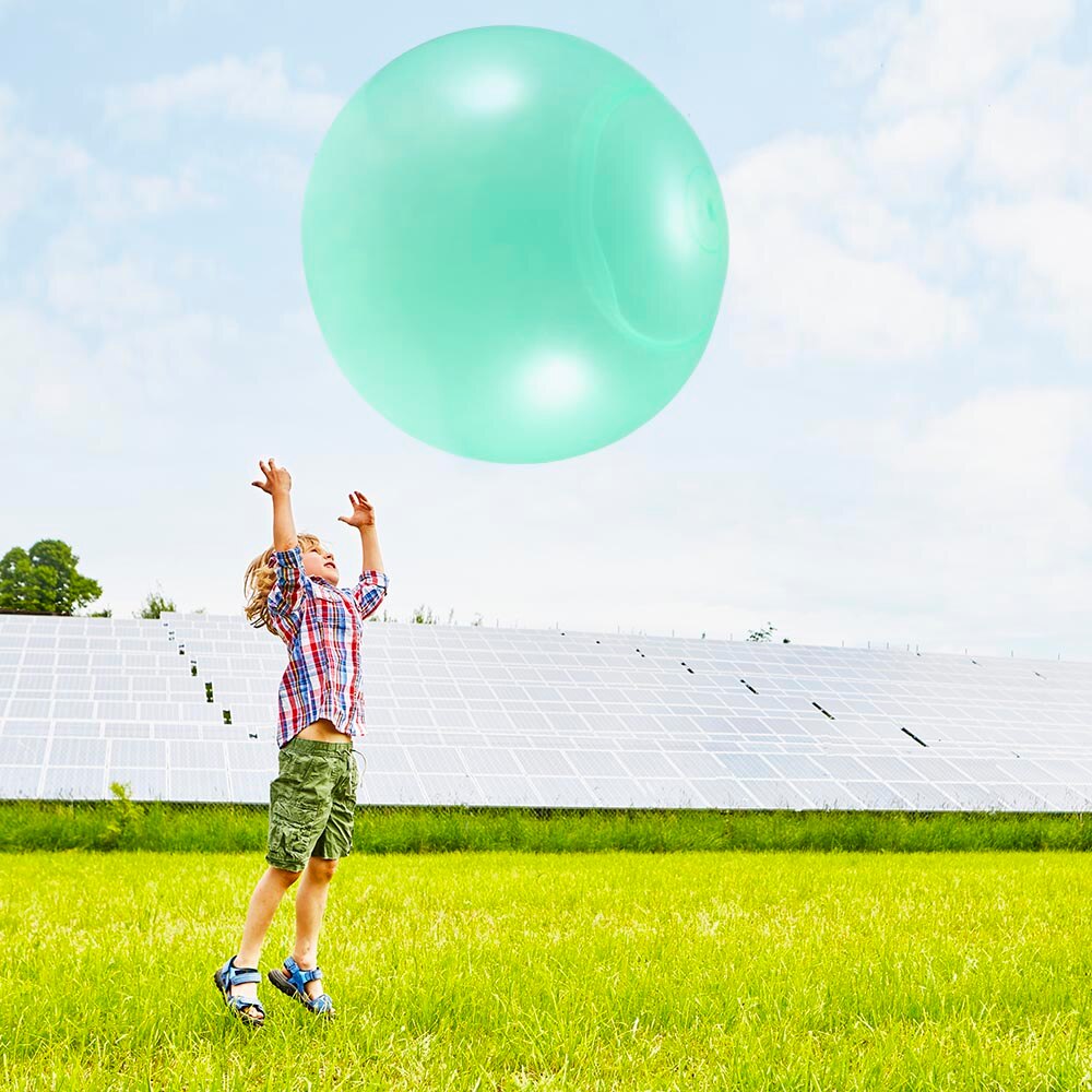 Bolas de burbuja de aire y agua suave para niños, juguete de globo chico inflable, juguetes de globo para baño, para exteriores