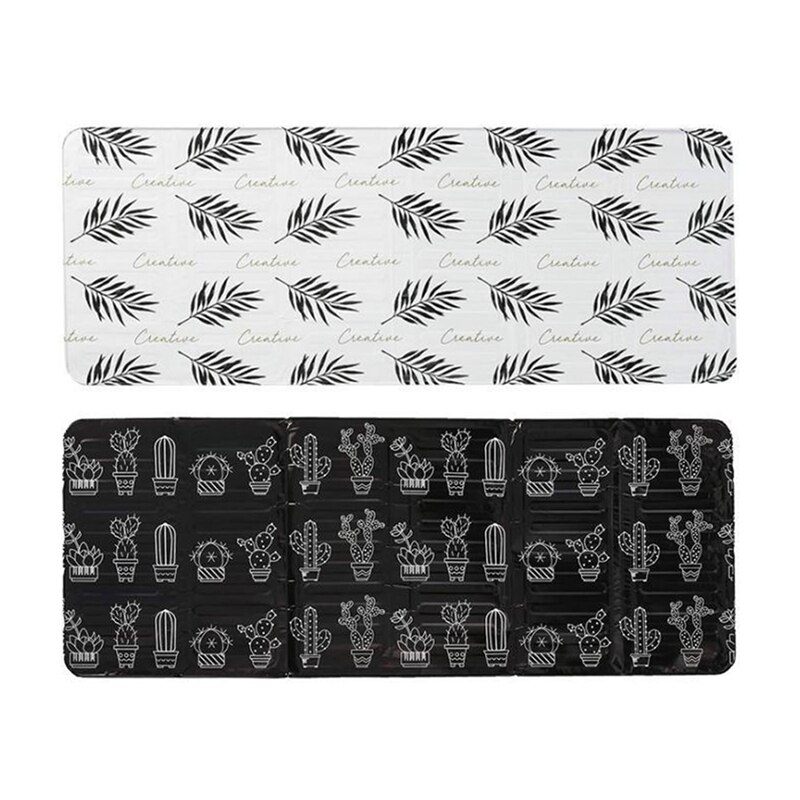 2Pcs Kitchen Grease Aluminum Foil Insulation Block Oil Splash Board Cooking Baffle Tin Foil Sheet Aluminum Foil, Black & Whi