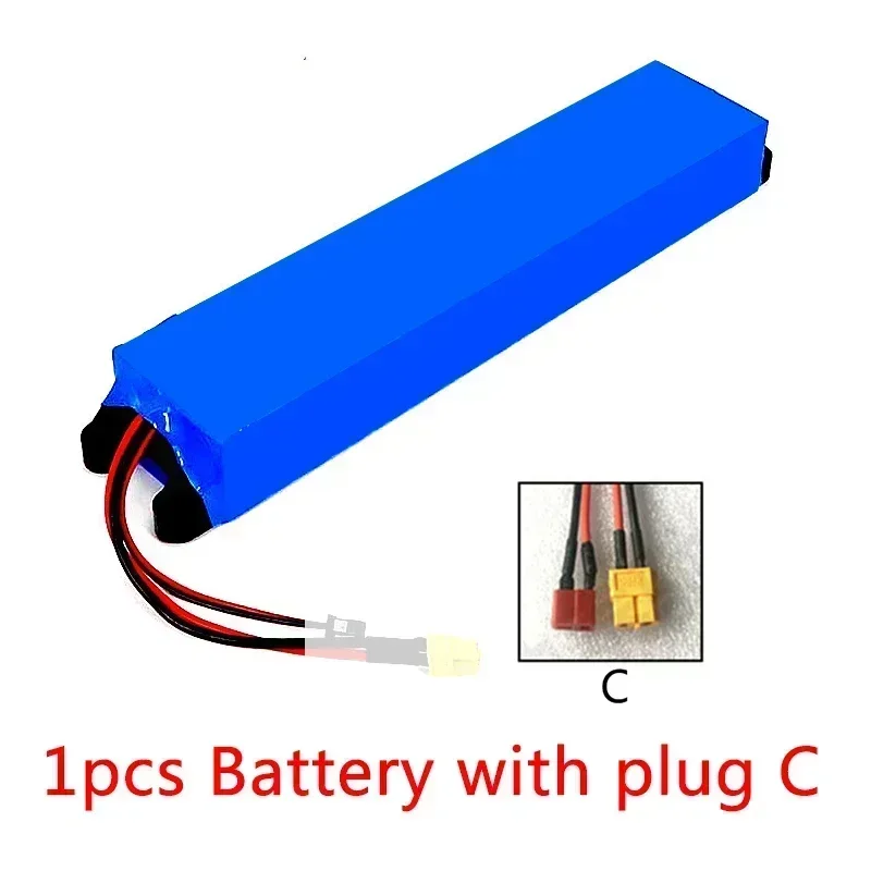 36V batterij 20Ah 18650 lithiumbatterij 10S3P 20000mAh 500W Dezelfde poort 42V elektrische S-scooter M365 E-BK Power batterij met BMS: green