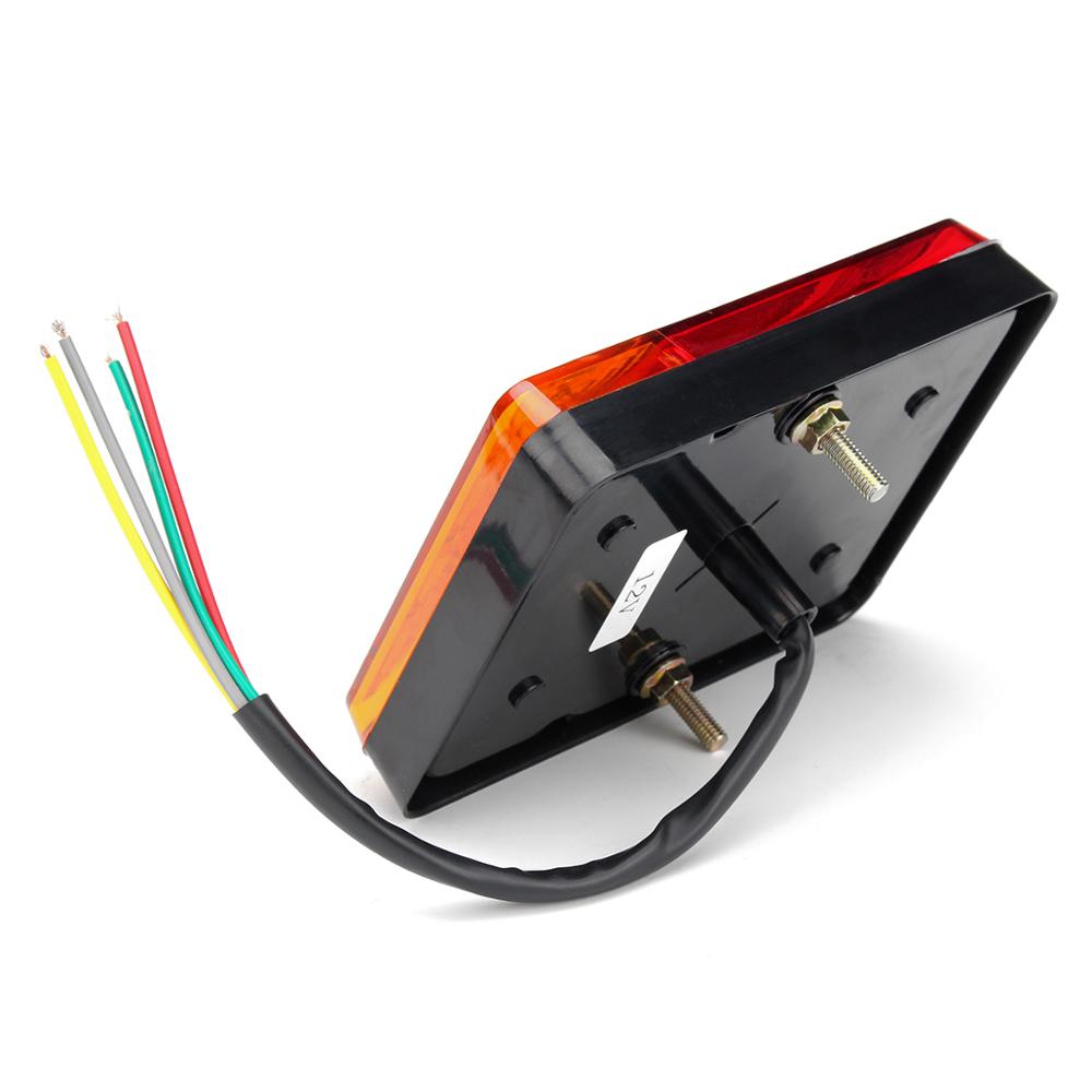2x 12v led bil lastbil bakljus bakljus bak bromsljus signal indikator lamp markör för husbil trailer lastbil båt husvagn