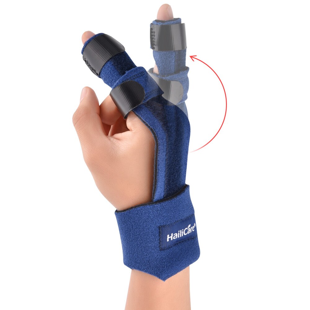 Attelle de doigt Support orthèse entorse arthti cassé doigt Joint Fracture Protection orthèse correcteur avec bande bande réglable