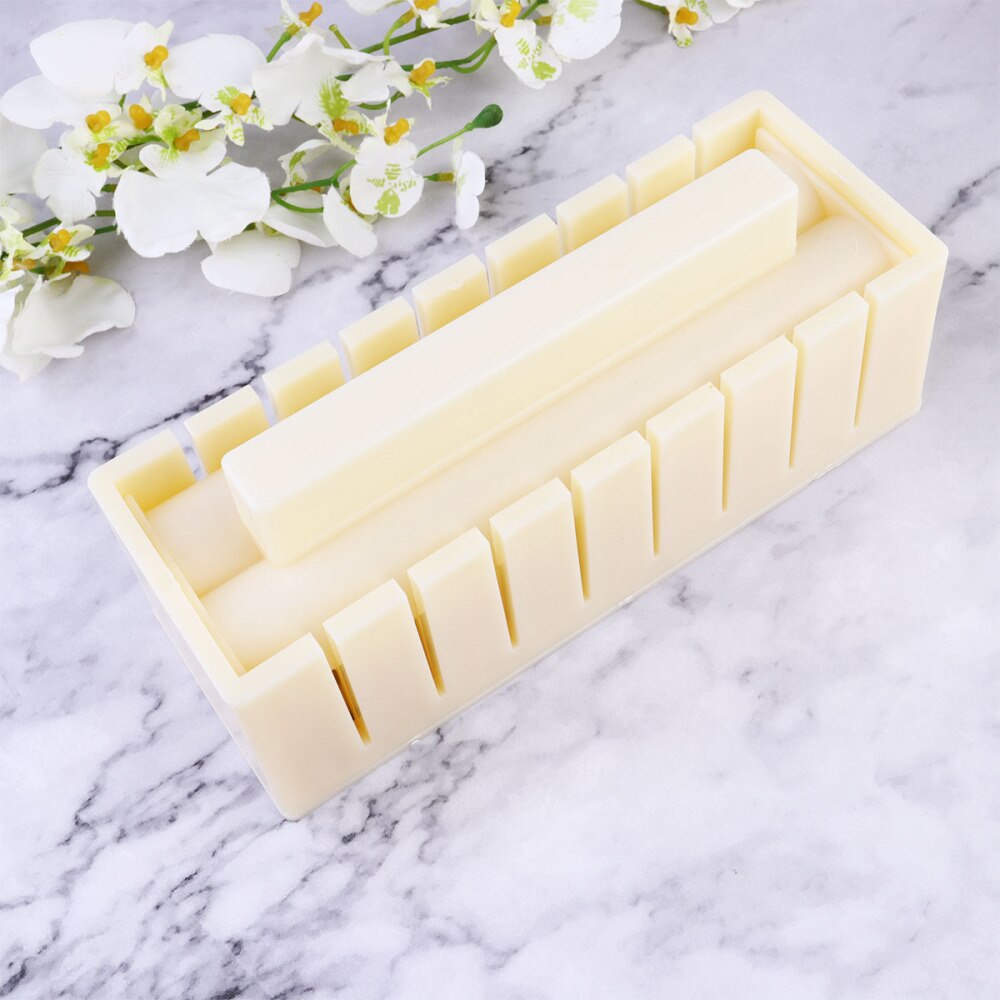 10pcs Sushi Making Kit Multifunction Rice Roll Mold 5 in 1 Sushi Rolls Maker for Home Kitchen