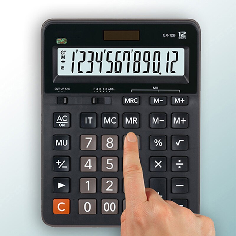 MX AX DX-calculadora electrónica para oficina y negocios, dispositivo de 12 dígitos, de escritorio, para Contabilidad y Finanzas, GX-12B