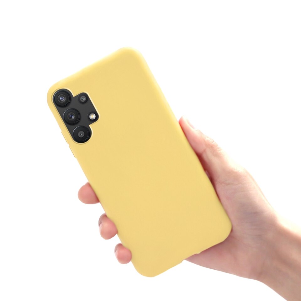 For Samsung Galaxy A32 4G Case Matte Candy Soft Coque For Samsung A32 5G A 32 4G Cover Protective Bumper Shell Galaxy SM-A326B: Samsung A32 4G / Yellow