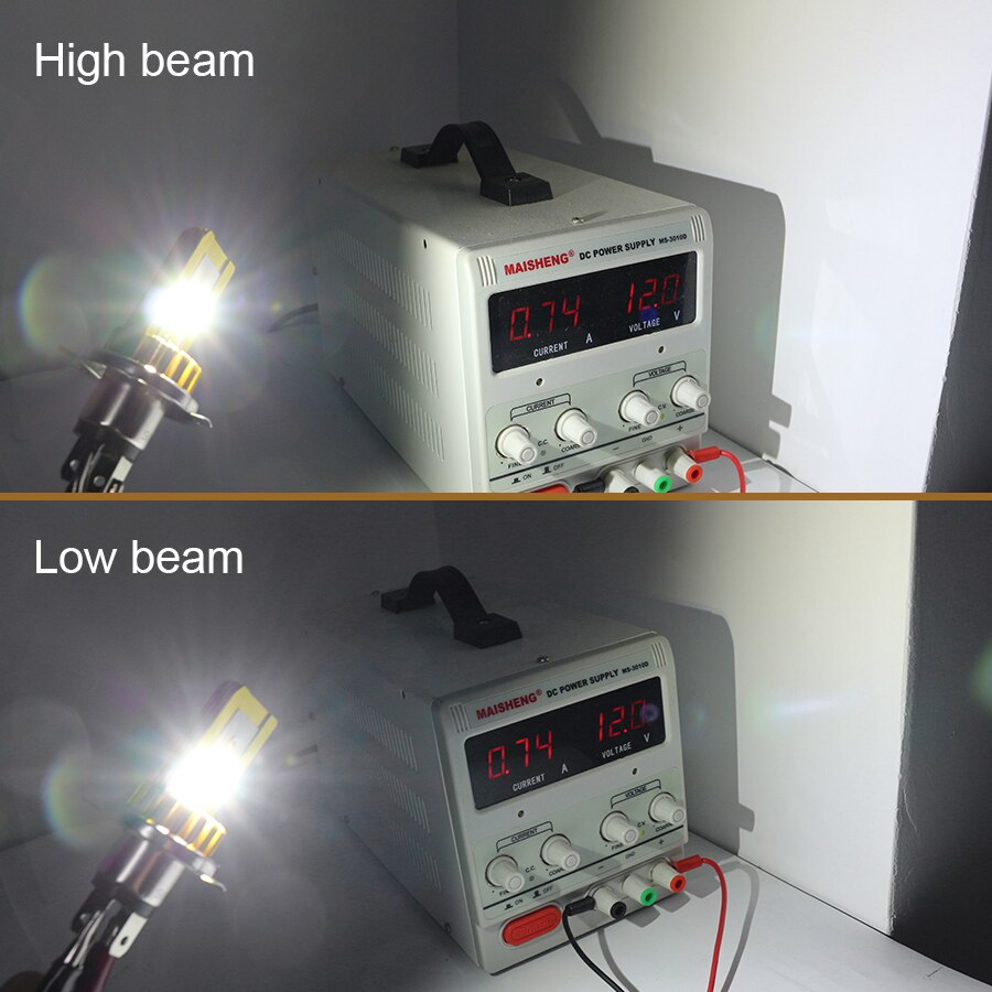 1 Pcs LED Motorfiets Koplamp Moto H4 HS1 LED Lampen Hi/Lo Beam 2000LM Motorbike ATV Scooter motor LED Koplamp