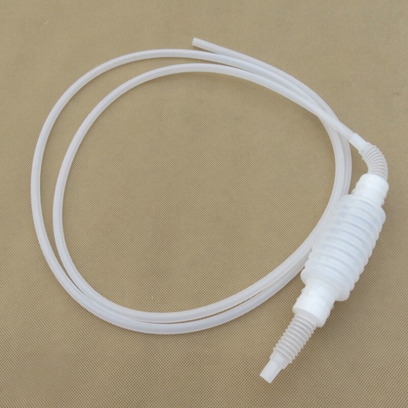 2 Meter Syphon Tube Hand Fuel Pump Gasoline Siphon Hose Gas Oil Water Fuel Transfer Siphon Pump for Water Gasoline Liquid Home B