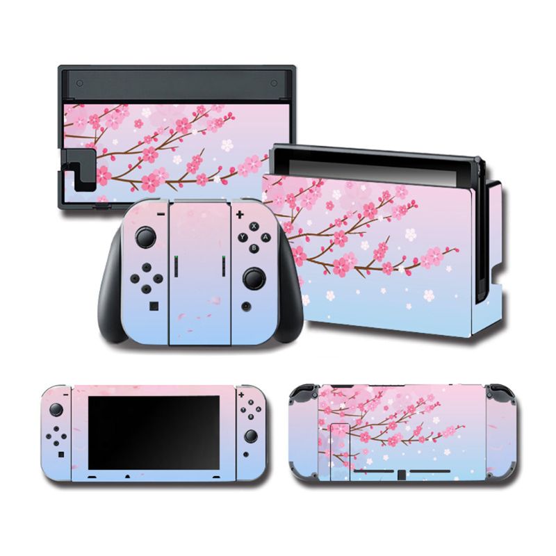 1Set Full Body Skin Kleurrijke Sticker Art Decals Voor Ns Switch Console Controller: Color B