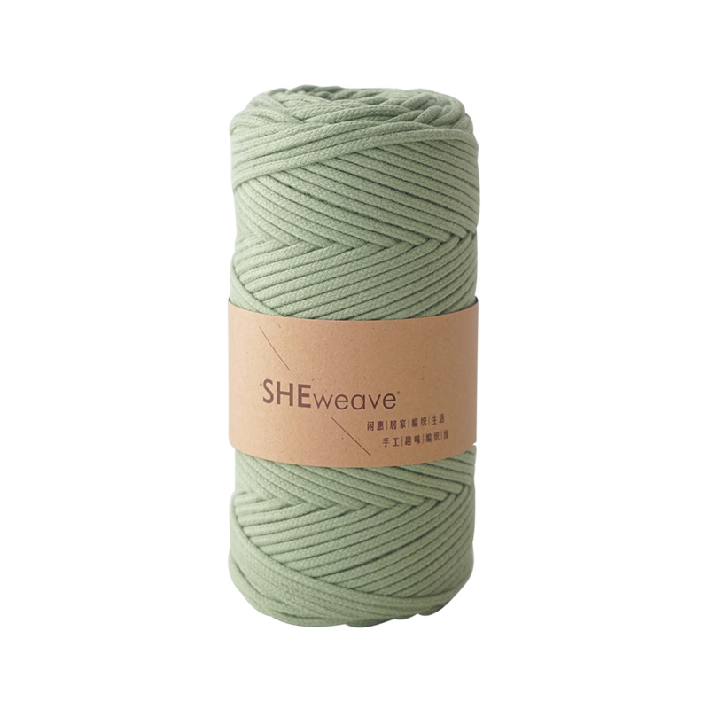 Cuerda de hilo de colores para manualidades, cordón de macramé de algodón trenzado de 3mm, para decoración del hogar y boda, DIY, 100M