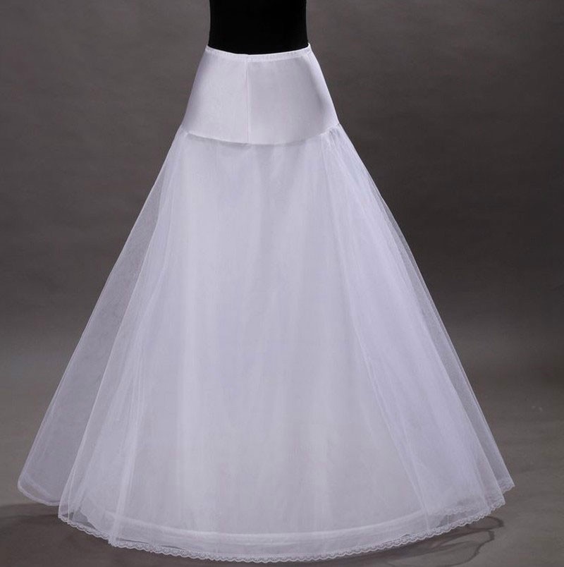Sous-jupe de mariée blanche, longue, Crinoline, sous-vêtement de mariage