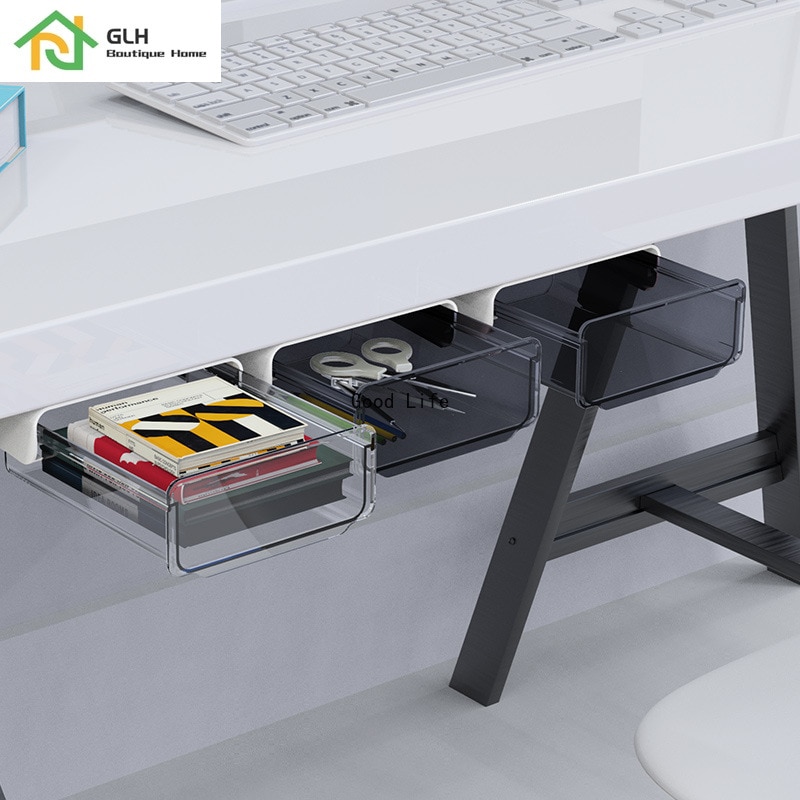 Lade Potlood Lade Zelfklevende Verborgen Organisator Pen Box Vat Diversen Opbergdoos Lades Kantoor Lade Organizer