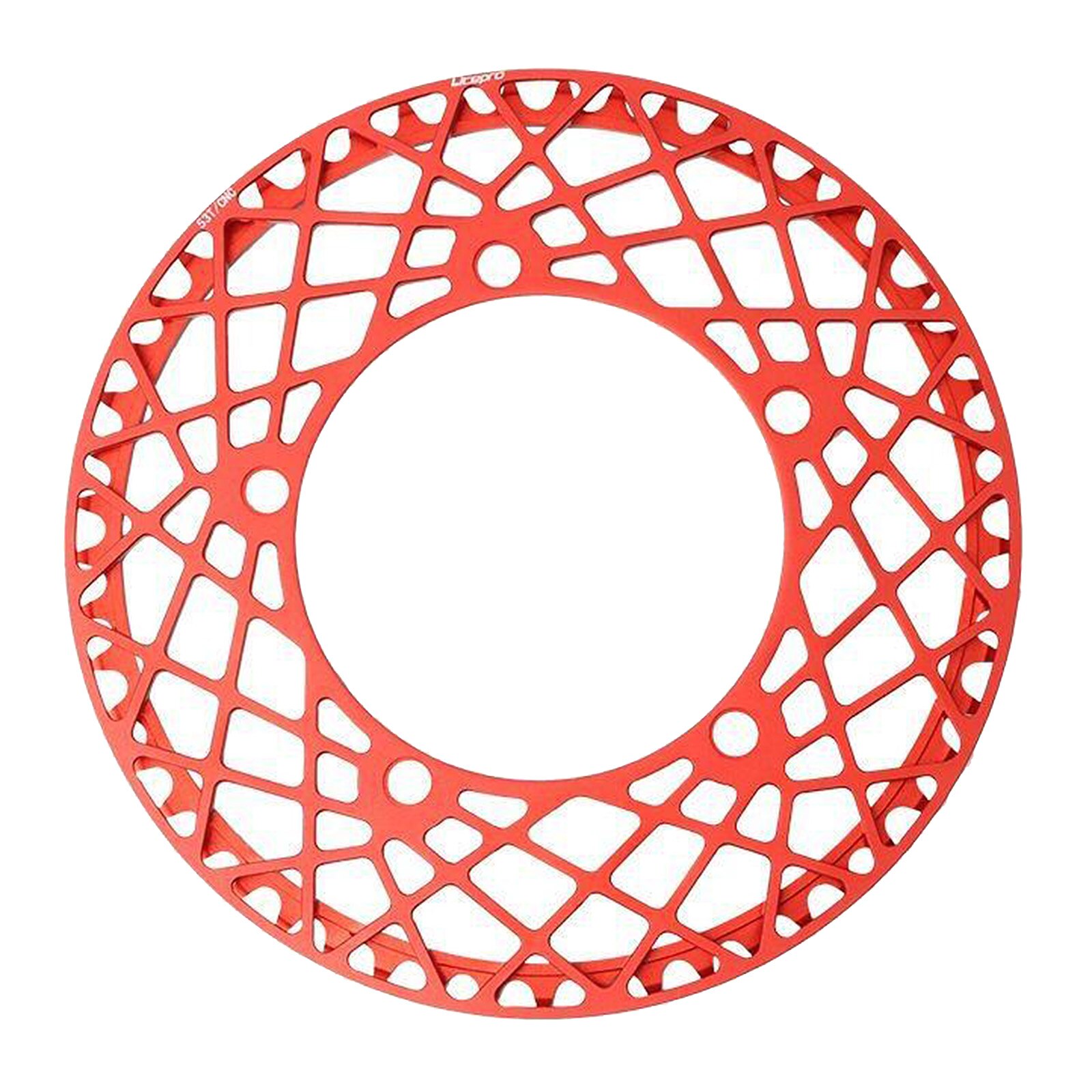 Single Chainring 130 BCD Bike Chain Ring Narrow Wide 9 10 11 Speed Folding Bicycle MTB Road Bike Cycling Chainwheel 2 Sizes: 53T Red