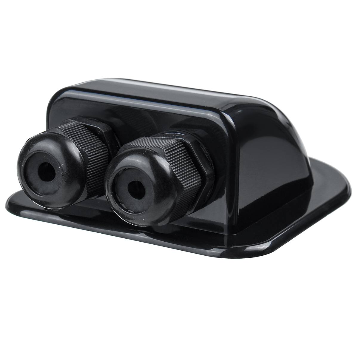 Zonnepaneel Dubbele Gat Draad Wartel Entry Doos Gebogen Connector Waterdichte Voor Rv Caravan Camper Boot
