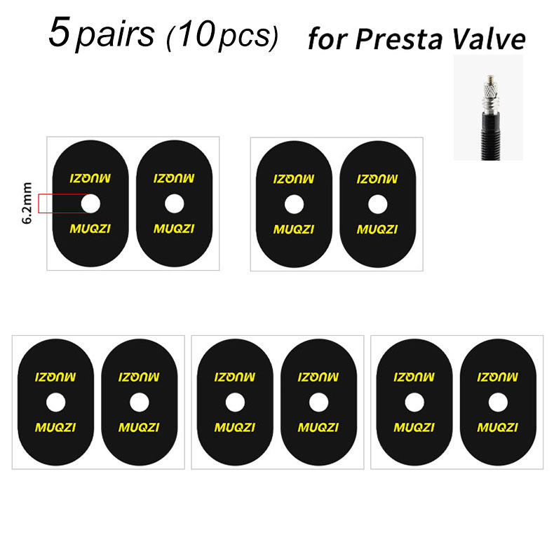 2/5/10pairs Fiets Ventiel Velg Sticker Presta Schrader Ventiel Sticker Weg Mountainbike Band Air Nozzle beschermende Lijm: Roze