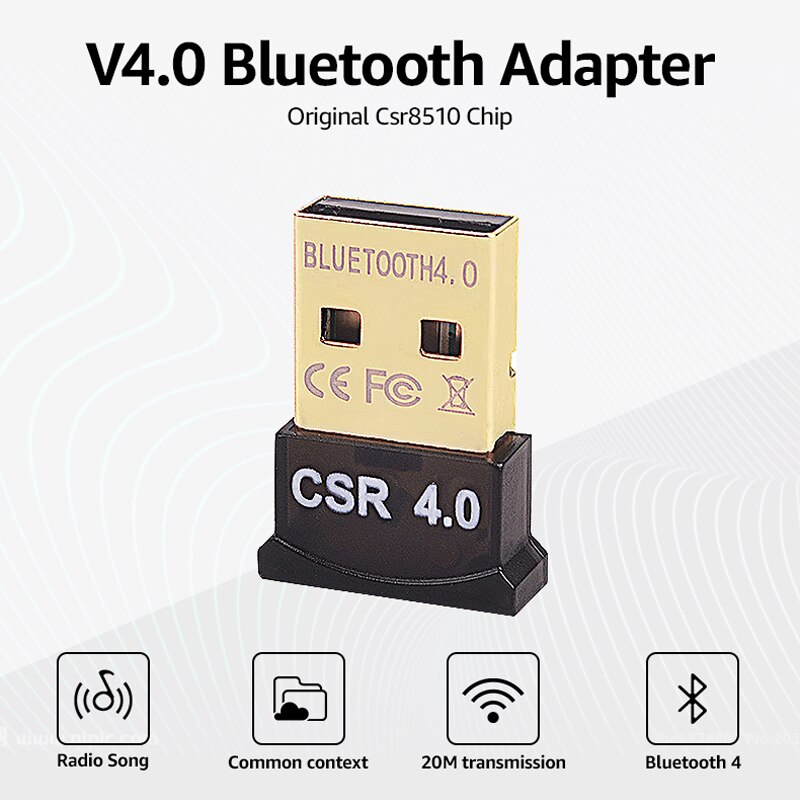 Oppselve Bluetooth Adapter V4.0 CSR Dual Modus kabellos Mini USB Bluetooth Dongle Musik Klang Absender Für Computer PC Laptop