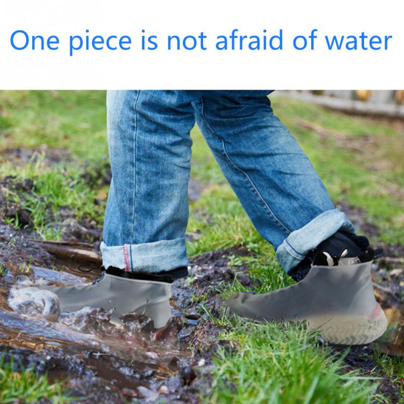 Waterproof Shoe Cover Silicone Material Unisex Shoes Protectors Reusable Rain Boots for Indoor Outdoor Rainy Days