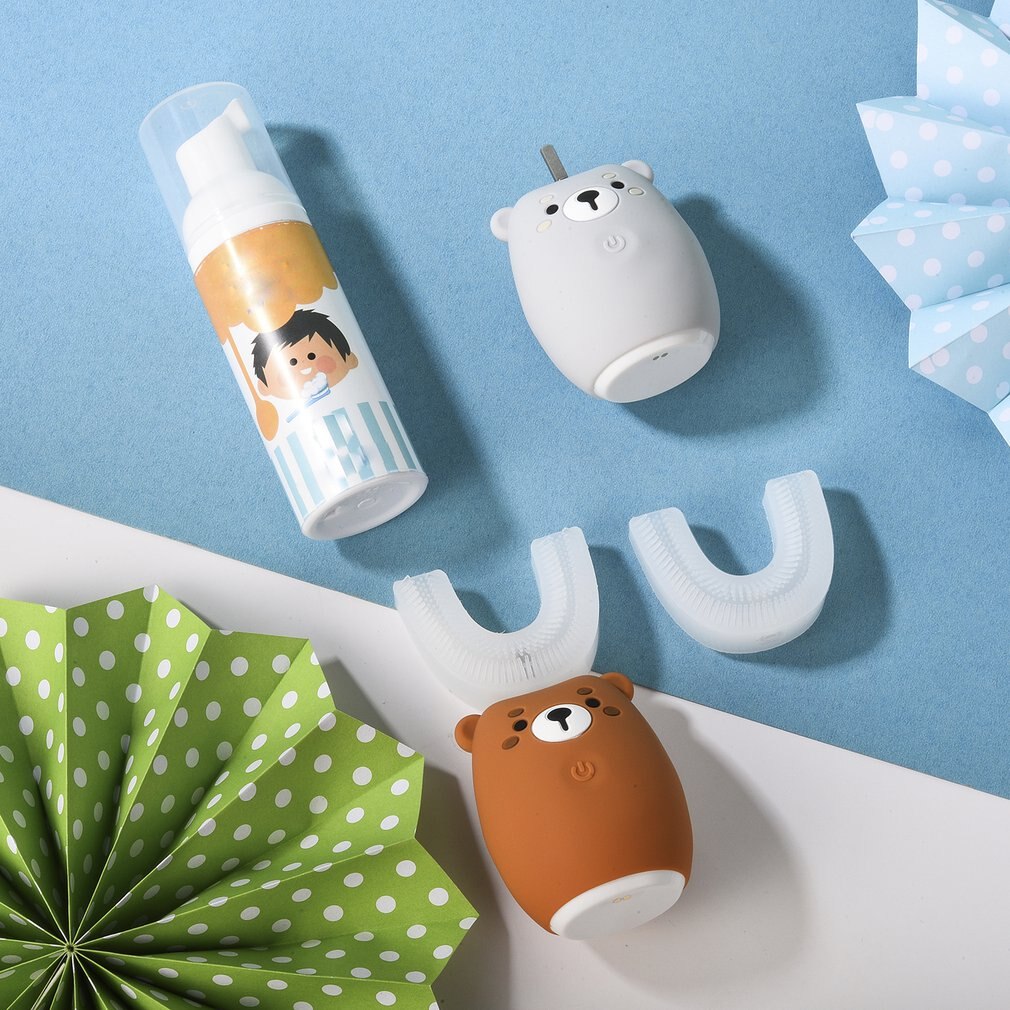 Children U-Type Electric Toothbrush Rechargeable Sonic Automatic Electric Toothbrush Without Toothpaste