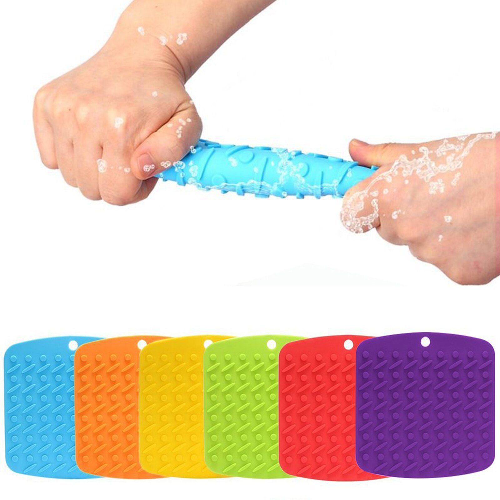 Heat Insulation Pad Multifunctional Thickened Square Silicone Anti scald Non Slip Heat Resistant Pot Mat NIN668