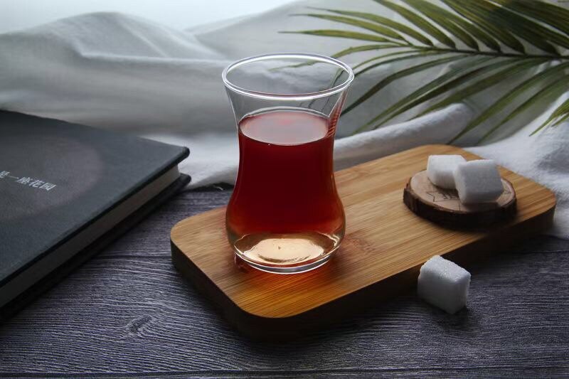 Turkey Middle East Arabian Red Tea Cup Glass Milk Tea Cup Transparent Glass Small Coffee Tea Cup Water Cup: 501