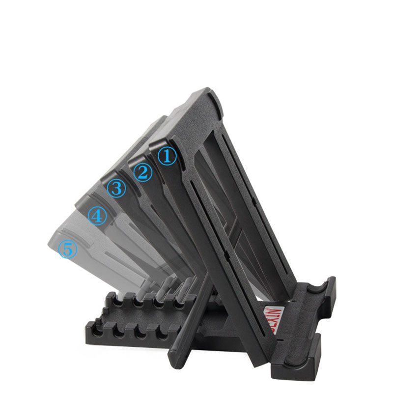 Verstelbare tabletstandaard, draagbare opvouwbare plastic standaard voor ipad 7-11 inch voor apple e-book mini, grote mobiele telefoon