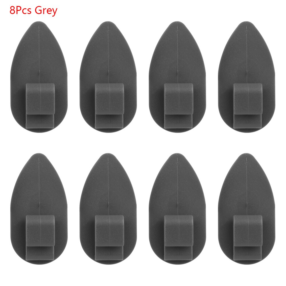 8pz clip antiscivolo auto tappeti di fissaggio manopole morsetti supporti tappetini auto tutto'ingrosso: Grigio
