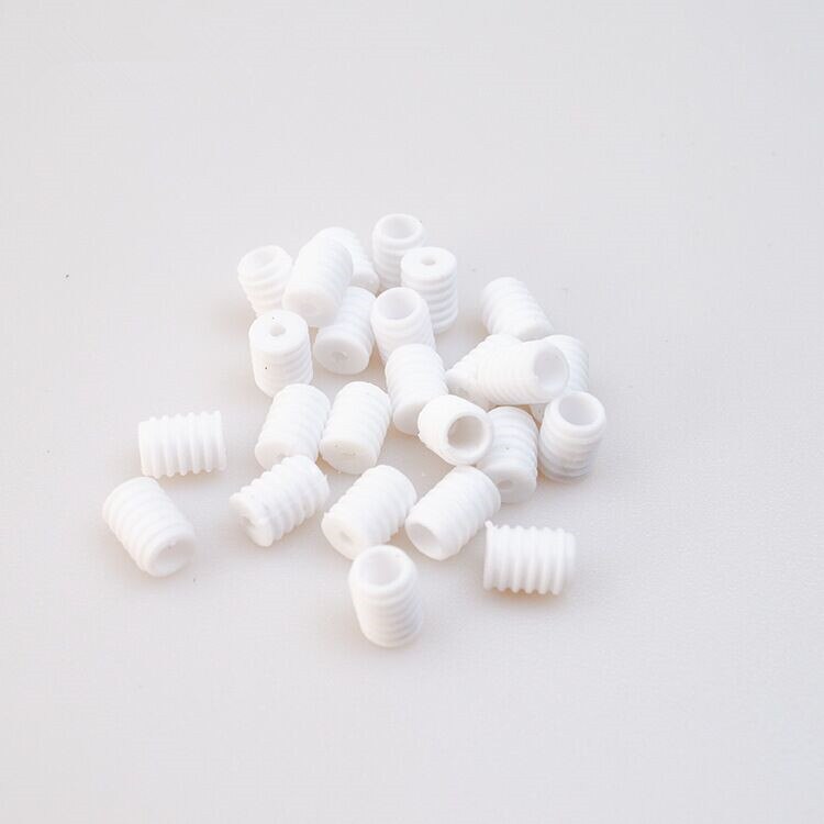 100 stk voksenbørn justerbar silikone ledning låser skridsikker farverig lanyard spænde snore skifter tilbehør: Hvid