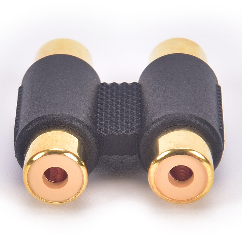 2 teste doppio doppio RCA femmina a connettore adattatore Phono connettore Video presa spina RCA Phono doppio accoppiatore Audio femmina