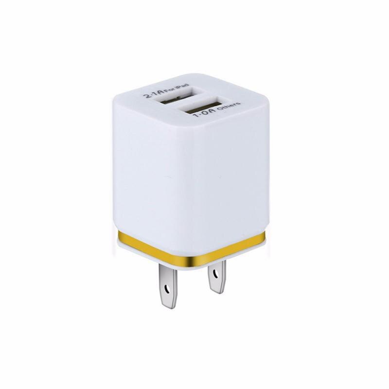 Dual USB Ladegerät 2,1 EINE Schnelle Lade Universal Reise EU/UNS Stecker Adapter Tragbare Wand Handy Ladegerät Für IPhone Für Huawei: gold US