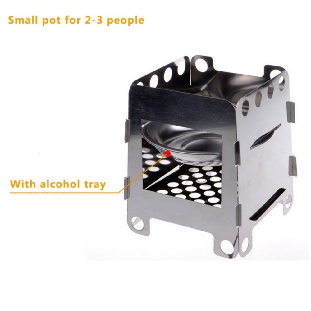 Portable Wood Burning Camping Stove Camping Stove Folding Safety BBQ Stove