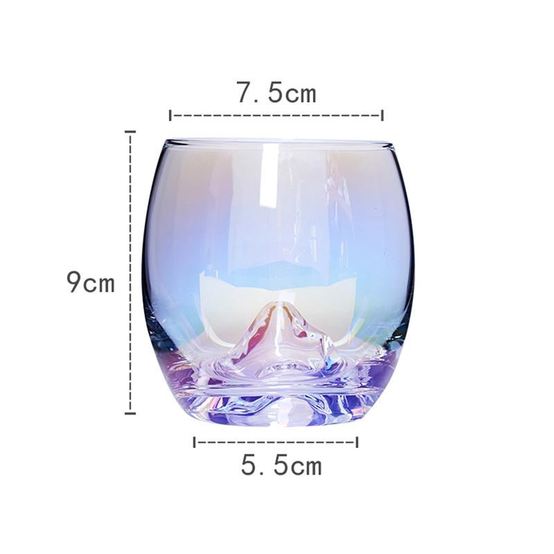 Glass Cup Heat-resistant Rainbow Wine Glass Water Glass Drinking Glass Beer Mug Tea glass Whiskey Glass Cups Drinkware