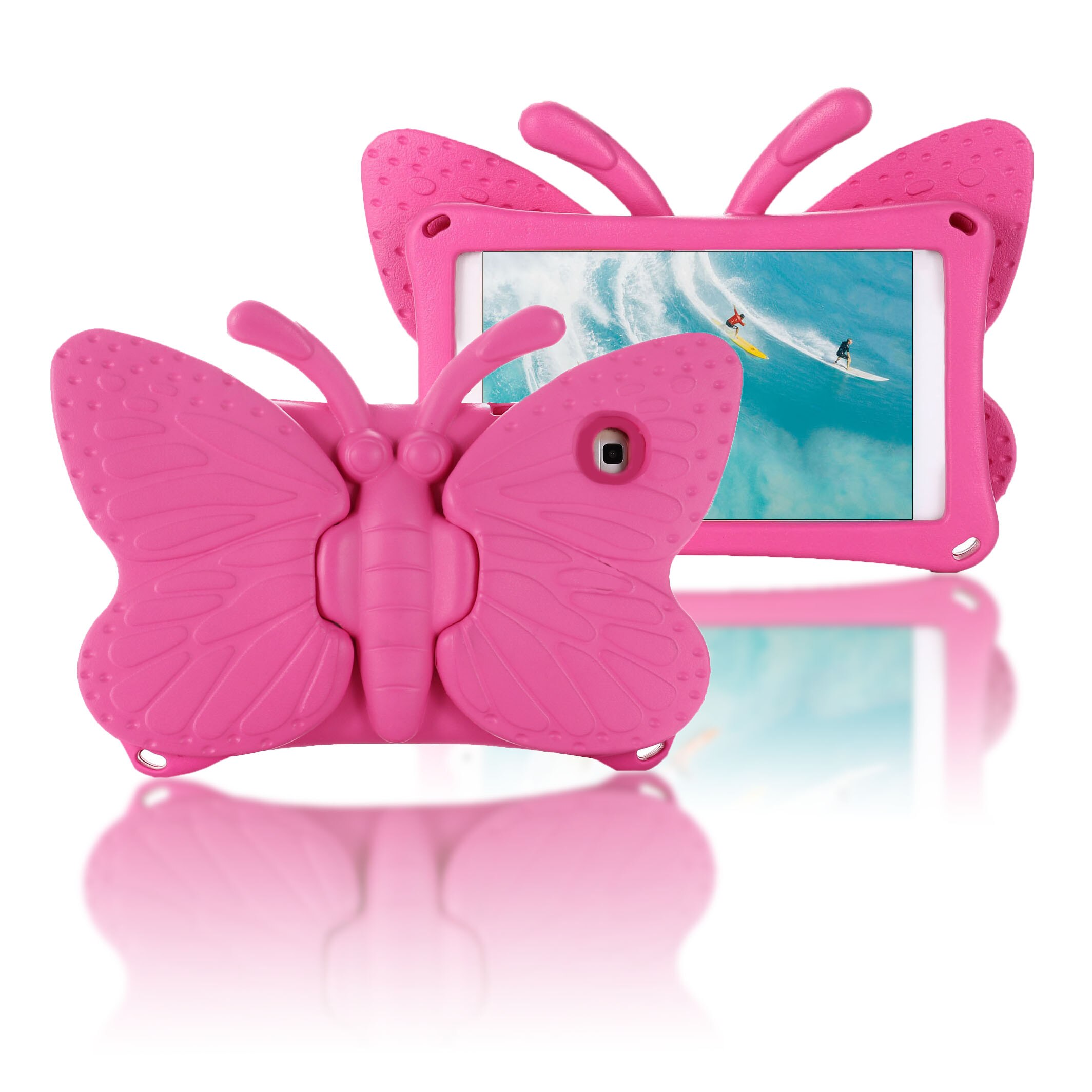 Case For Samsung Galaxy Tab A 10.1 SM-T510 SM-T515 Cute butterfly Kids Tablets Cover For Samsung T510 T515 fundas+Soft Film