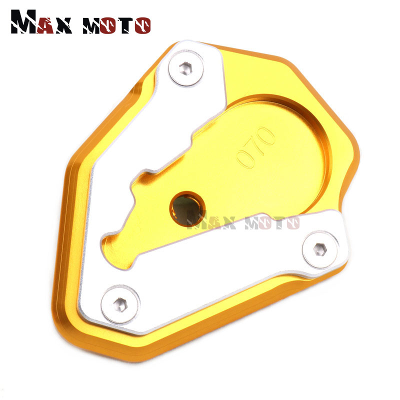 Motorcycle CNC Kickstand Voet Side Stand Extension Pad Ondersteuning Plaat Vergroten Stand Cover Voor Ducati 848 1098 1199
