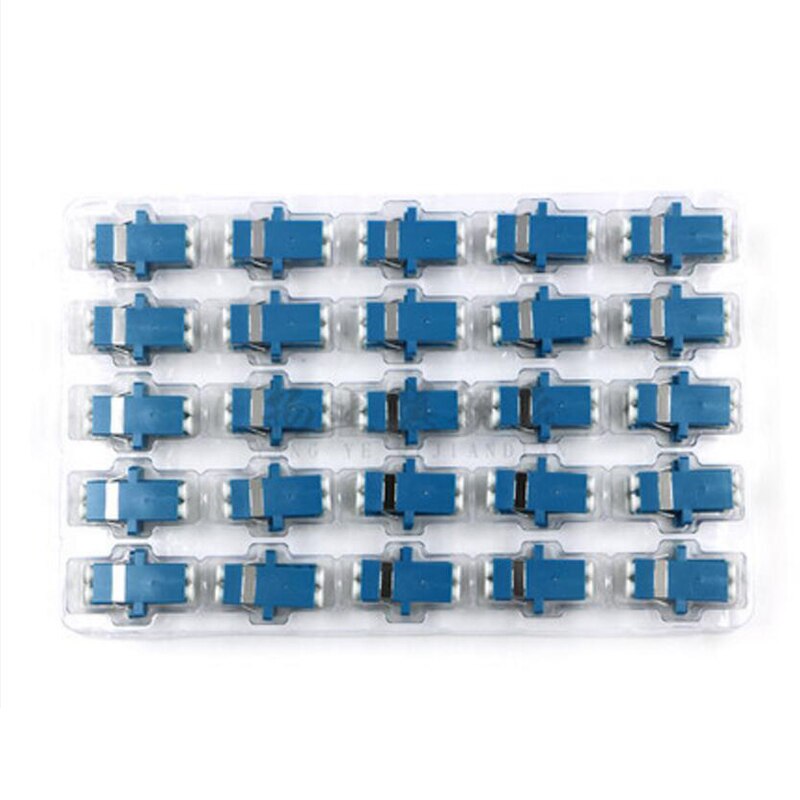 25 Stuks Lc Upc Duplex Single-Mode Glasvezel Adapter Lc Glasvezel Koppeling Lc Upc Fiber Flens Lc connector