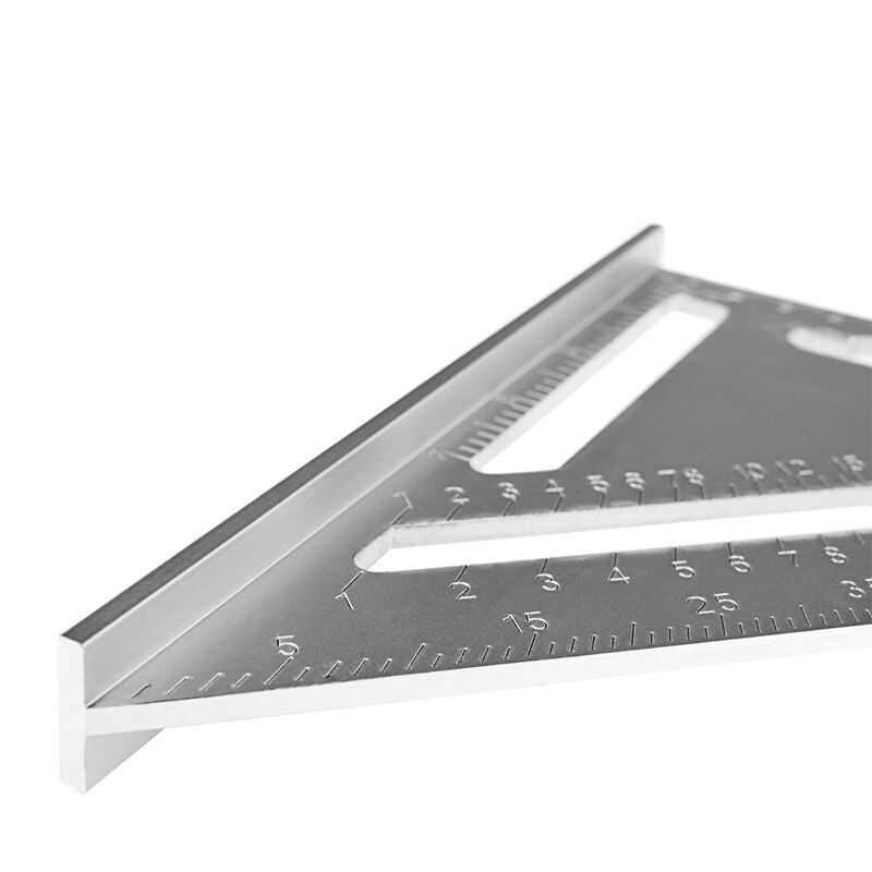 Multiruler Metal Setsquare 7 Inch Triangle Ruler Knitting Ruler Drawing Templates Lineaal Measuring Meter For School Office