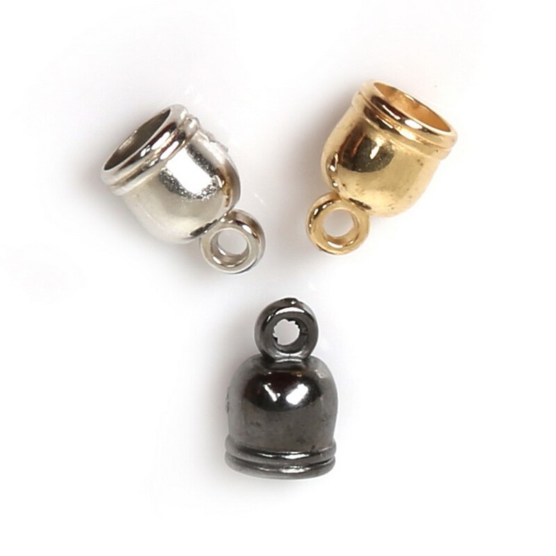 150pcs/lot Necklace End Tip Tassel Caps Beads Cap End Cap For Jewelry Making DIY Handmade Jewelry Finding